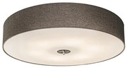 Okos mennyezeti lámpa taupe 70 cm 6 darab A60 WiFi izzóval - Drum Jute