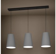 Eglo 390136 - Csillár zsinóron PETROSA 3xE27/40W/230V szürke