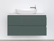 Piramida EURIDIKA fali fürdőszobabútor - mosdópult mosdó nélkül -2 fiókos - PINO ZÖLD - 100 x 48 x 53 cm