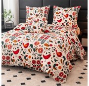 RETRO BIRD színes mikroplüss ágyneműhuzat Ágyneműhuzat mérete: 2 db 70 x 90 cm | 200 x 220 cm