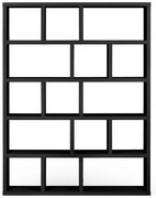 Fekete könyvespolc 150x198 cm Berlin – TemaHome