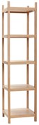 Natúr színű tölgyfa polcos állvány 45x180 cm Mason – Hübsch