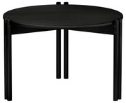 Fekete borovi fenyő kerek dohányzóasztal ø 60 cm Sticks – Karup Design