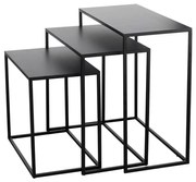 Eglo 424005 - KÉSZLET 3x Kisasztal TOZAWA fekete