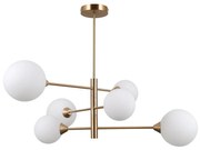 ITALUX PND-55342-6-HB - EVORA 6xG9/5W/230V mennyezeti lámpa, réz