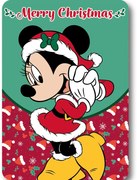 Disney Minnie Merry Moments Karácsonyi polár takaró 100x140cm