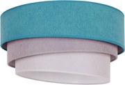 Duolla - Mennyezeti lámpa TRIO 1xE27/15W/230V á. 45 cm türkiz/szürke/fehér