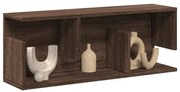barna tölgy színű szerelt fa fali szekrény 80 x 20 x 30 cm
