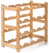 G21 borállvány 16 üvegre, bambusz