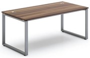 SimpleOffice asztal 180 x 90 cm, dió / ezüst