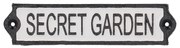 Öntöttvas falitábla 21x5 cm Secret Garden – Esschert Design
