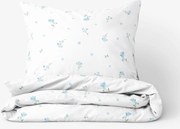 Goldea pamut ágyneműhuzat - nefelejcsek 140 x 200 és 70 x 90 cm