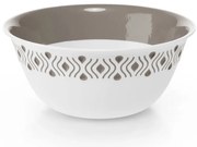 STEFANPLAST Műanyag tál Tosca 23 cm átmérőjű fehér/világosszürke