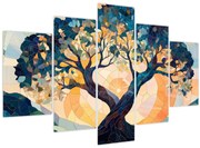 Kép – Mozaik – nap és fa II. (150x105 cm)