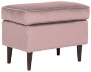 Ron bársony puff antik rózsaszín