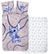 Disney Lilo és Stitch, A csillagkutya Stellar Waves gyerek, ovis ágyneműhuzat 100×135 cm, 40×60 cm