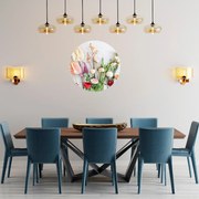 PIPPER. Textil kör alakú falmatrica "Mezei virágok" Méret: 60cm