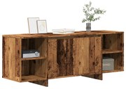 antik fa színű szerelt fa TV-szekrény 130 x 35 x 50 cm