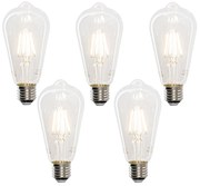 5 darabos Smart E27 LED izzó készlet ST64 4.5W 470 lm 1800-4000K