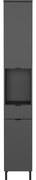 Antracitszürke magas-keskeny fürdőszoba szekrény 30x190 cm Arcena – Germania