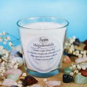 Ásvány gyertya 140g - Hegyikristály
