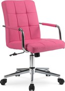 Forgószék ifjúsági rózsaszín ökobőr. ASTRO