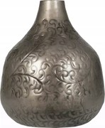 Virágváza Ezüst Loft Nagy 35cm fém csokor váza otthoni nappaliba