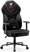 Gamer szék műbőr Normal Size, fekete-szürke: Diablo X-Gamer 2.0 Dark Obsidian