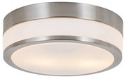 Modern kültéri mennyezeti lámpa acél 28 cm IP44 - Flavi