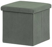 Zöld Kordbársony Tárolós Puff. TAB-471 GRN6