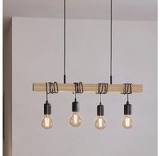 Eglo 43512 - TOWNSHEND kábeles csillár 4xE27/60W/230V