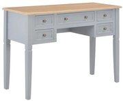 szürke fa íróasztal 109,5 x 45 x 77,5 cm