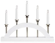 Markslöjd 705832 - Karácsonyi gyertyatartó BRIDGE 5xE10/3W/230V fehér
