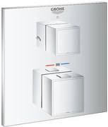 zuhany és fürdő csaptelep GROHE Grohtherm Cube vakolat alatti rész nélkül króm 24154000