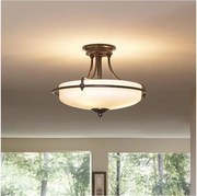 Elstead QZ-GRIFFIN-SFM-PN - Felületre szerelhető csillár GRIFFIN 4xE27/100W/230V bronz