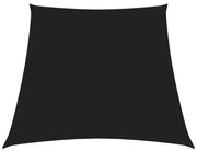 fekete trapéz alakú oxford-szövet napvitorla 2/4 x 3 m