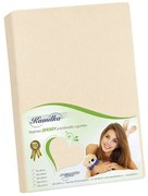 Bellatex Jersey lepedő krém, 140 x 200 cm