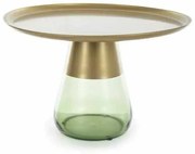 Carini II B dohányzóasztal, arany / zöld