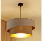 Brilagi - Csillár zsinóron VEGAS SHINE 1xE27/15W/230V átm. 50 cm krémes/bézs