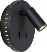 Led fali lámpa 6W 3000K fekete Bentjer modern Lucide