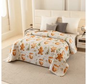 Ágytakaró WINTER GINGERMAN fehér Méret: 170 x 210 cm