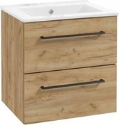 Mosdószekrény 50 tölgy craft akasztós robusztus és praktikus