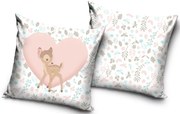 Disney Bambi Love párnahuzat 40x40 cm Velúr