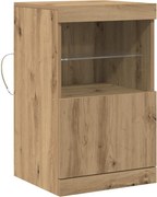 vidaXL LED tálaló Artisan tölgy 41 x 37 x 67 cm Faanyag