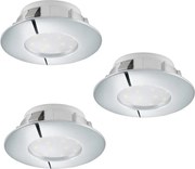 Eglo 95808 - SZETT 3x LED beépíthető lámpa PINEDA LED/6W/230V
