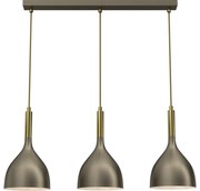 Csillár zsinóron NOAK 3xE27/15W/230V réz/arany