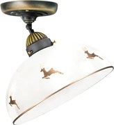 Kolarz 731.10.151- Felületre szerelhető csillár NONNA 1xE27/75W/230V, átmérő 30 cm, agancs rózsaarany