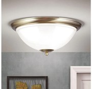 Orion DL 7-677/50 - Mennyezeti lámpa AUSTRIAN OLD LAMP 3xE27/60W/230V bronz/fehér