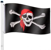 FLAGMASTER® Zászló rúddal Kalóz 650 cm