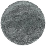 Szürke kerek szőnyeg ø 80 cm Fluffy – Ayyildiz Carpets